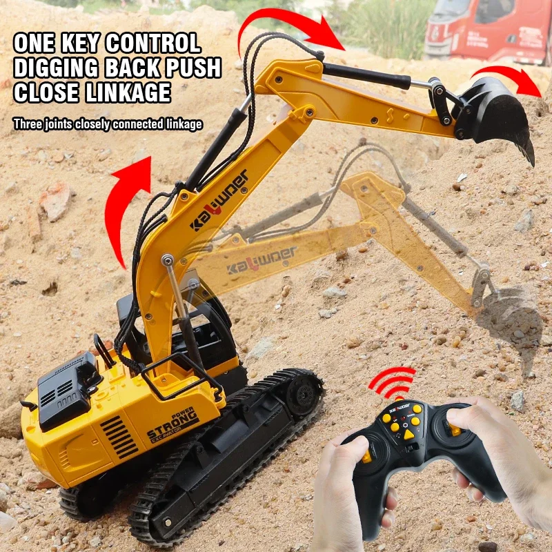 Model Kit Excavator - Huina Радиоуправляемый экскаватор 1/24 9-канальный автомобиль
