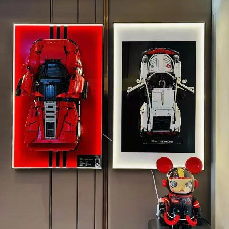 Model Kit Ferrari - Только настенная панель-витрина, подходящая для конструктора