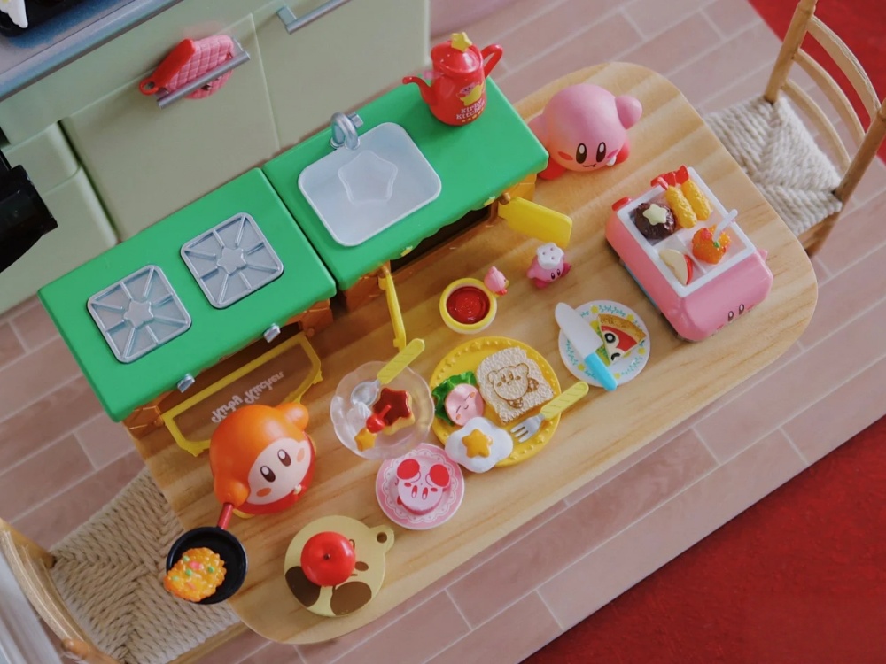 RE-MENT Kirby Кухонный миниатю – обзор и цена Model Kitchen Set Pvc