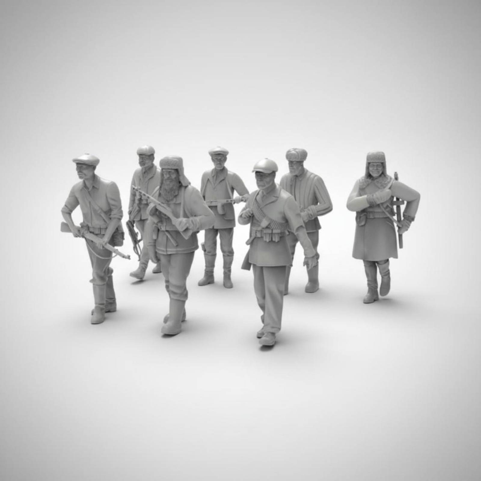 Набор из 7 фигурок солдат Втор – обзор и цена Model Kit Figure