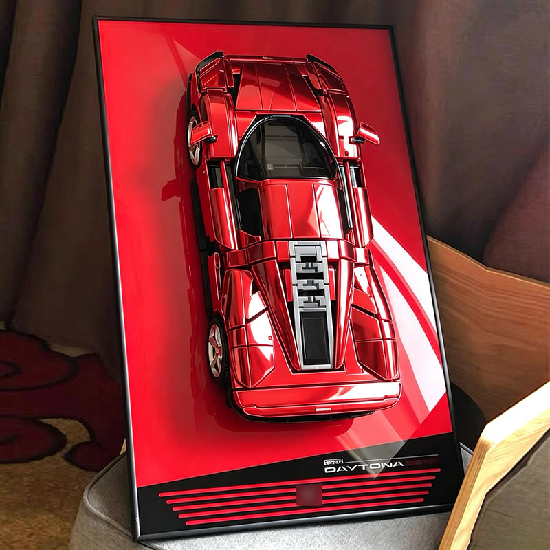 Настенная рамка-подставка для  – обзор и цена Model Kit Ferrari