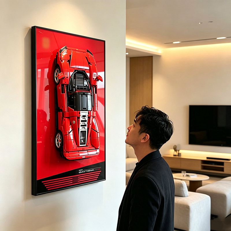 Настенная рамка-подставка для  – обзор и цена Model Kit Ferrari