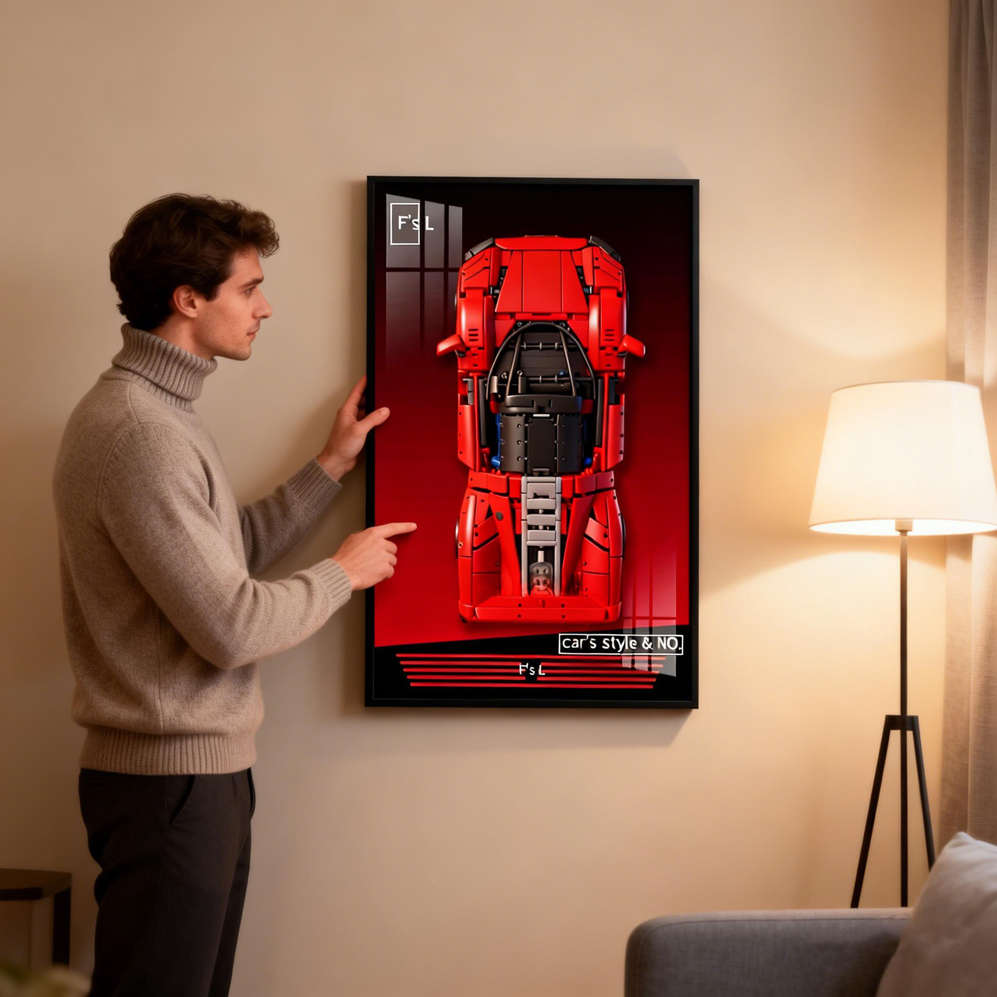 НОВАЯ настенная витрина для мо – обзор и цена Model Kit Ferrari