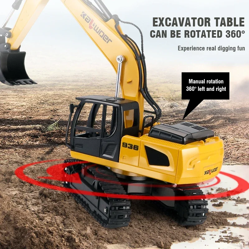 Huina Радиоуправляемый экскава – обзор и цена Model Kit Excavator
