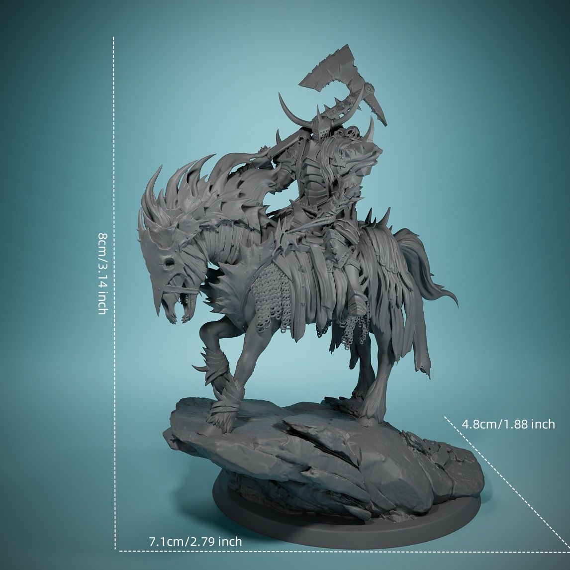80 мм темная ночь лошадь смерт – обзор и цена Model Kit Horse