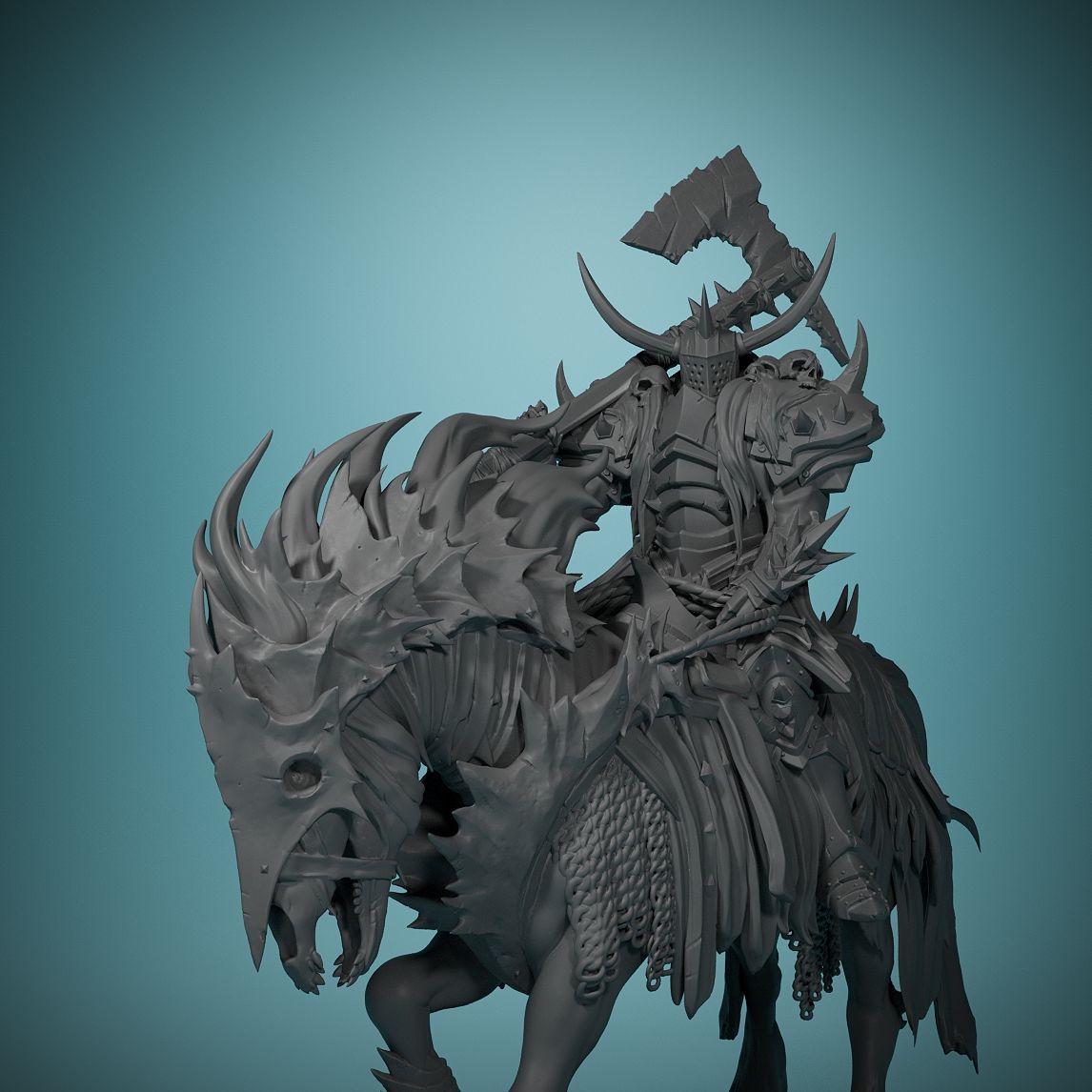 80 мм темная ночь лошадь смерт – обзор и цена Model Kit Horse