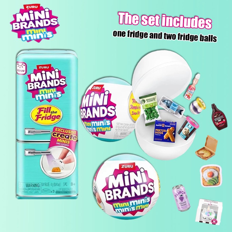 Набор-сюрприз ZURU Mini Brands – обзор и цена Model Kitchen Set Pvc