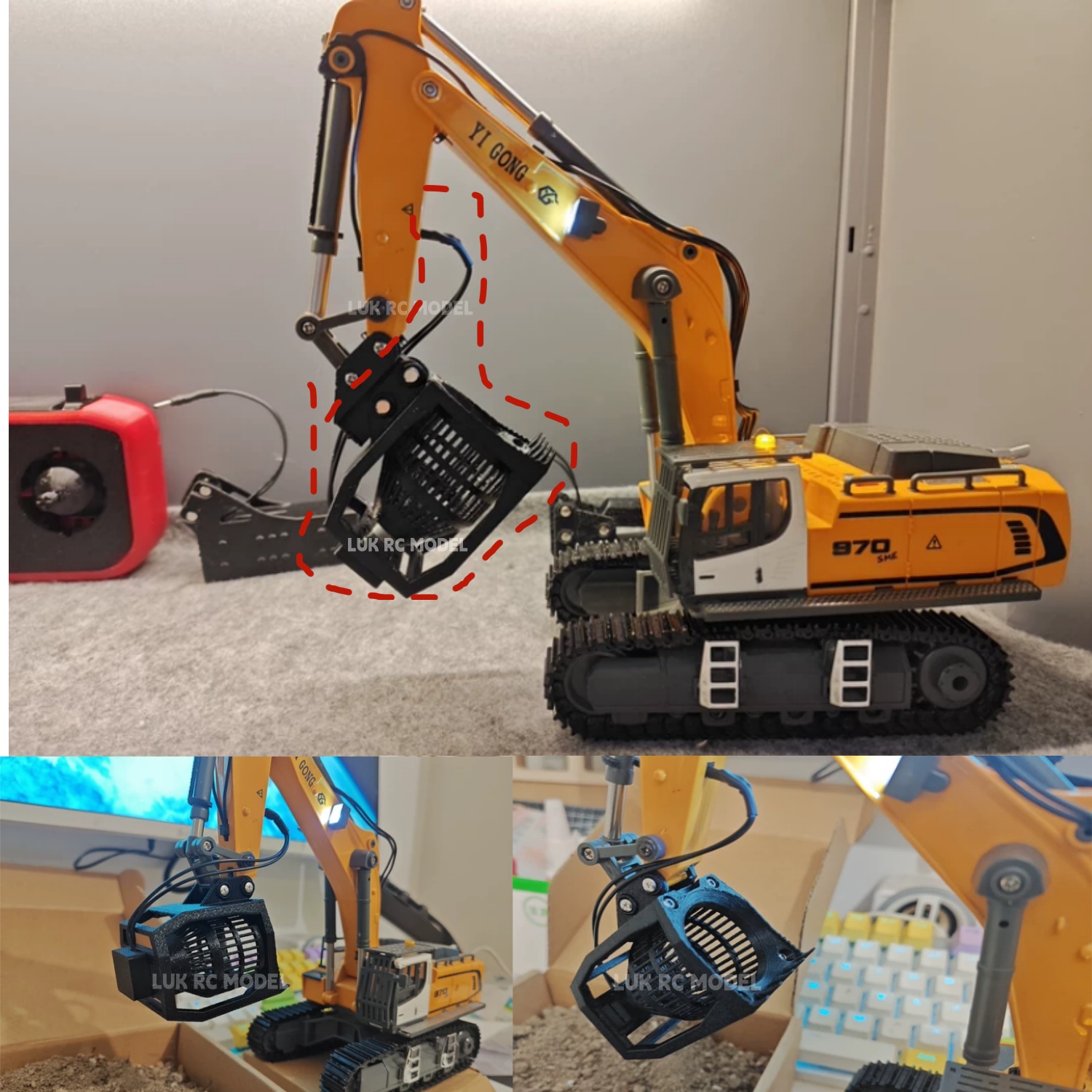 Электрическое сито-ковш 1/50 д – обзор и цена Model Kit Excavator