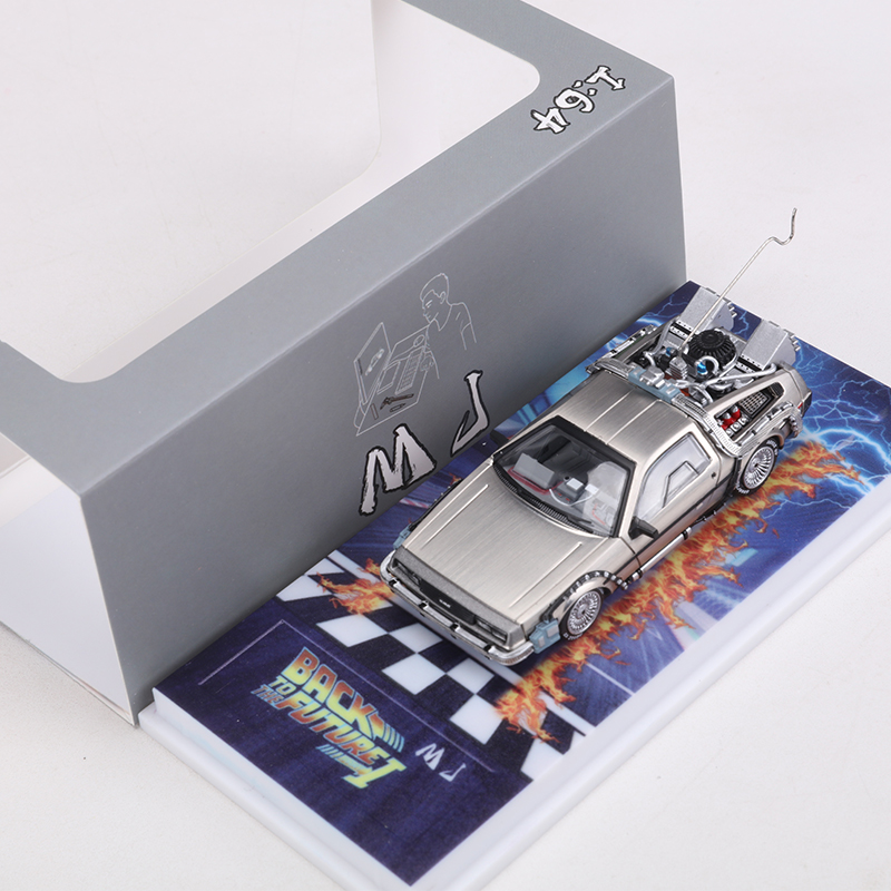 MJ 1:64 DeLorean DMC I II III  – обзор и цена Model Kit Ferrari